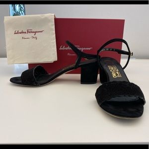 SALE! Salvatore Ferragamo suede sandals